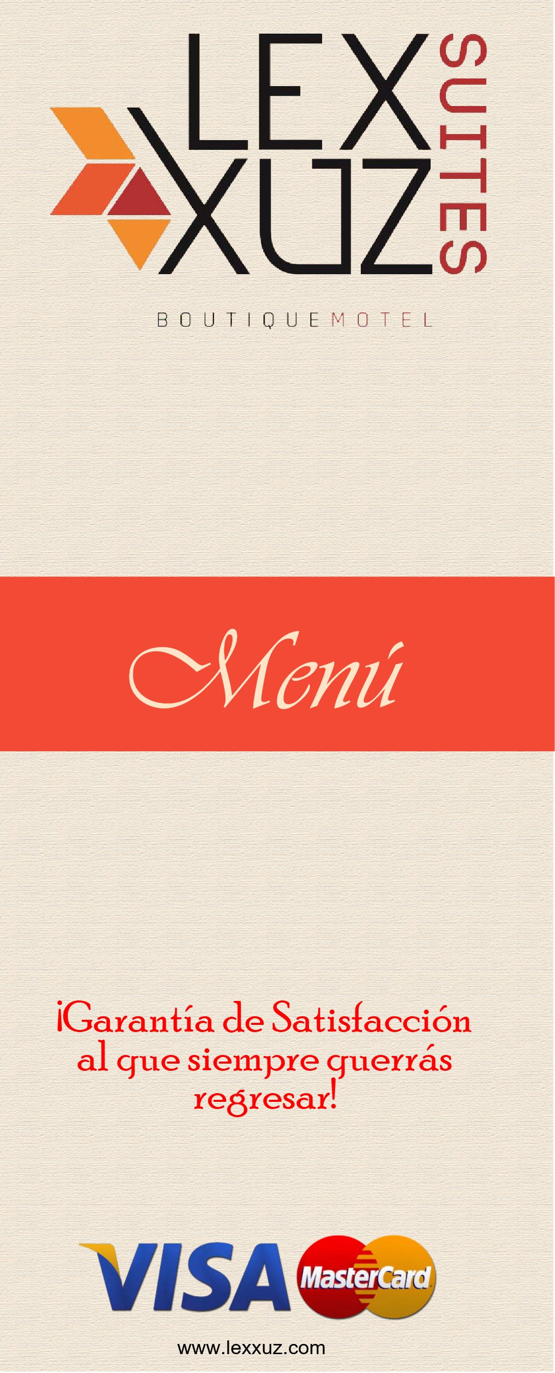Menú Lexxuz — Portada